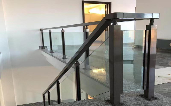 Stainless steel column glass guardrail4