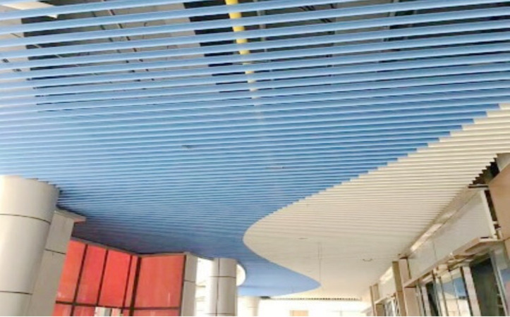 Aluminum square tube ceiling2