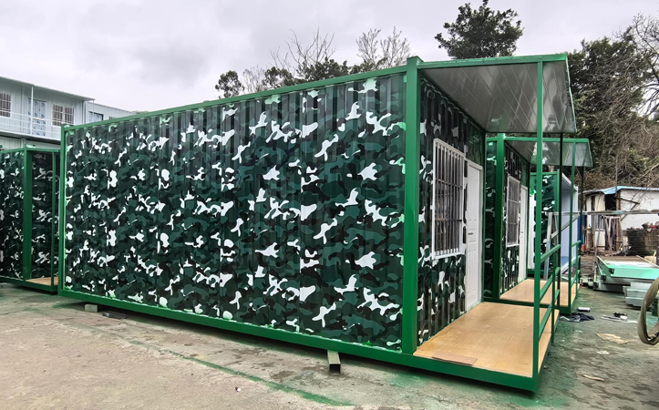 camouflage camping container house3