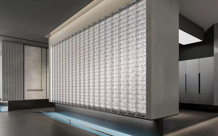 Glass Brick Partition1