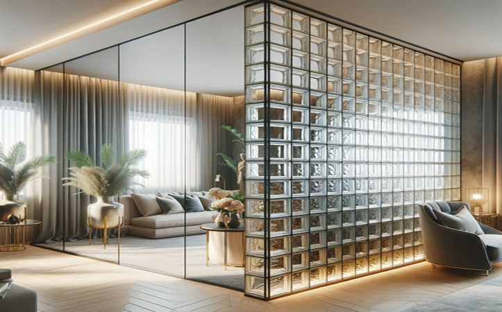 Glass-Brick-Partition